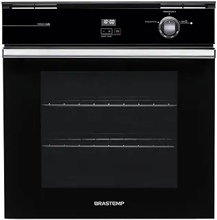 Forno de Embutir a Gás Brastemp 78 Litros Preto com Grill e Timer Touch - BOA84AE 220V