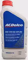 Óleo para Motor AC Delco 5W30 Semi Sintético 1 Litro
