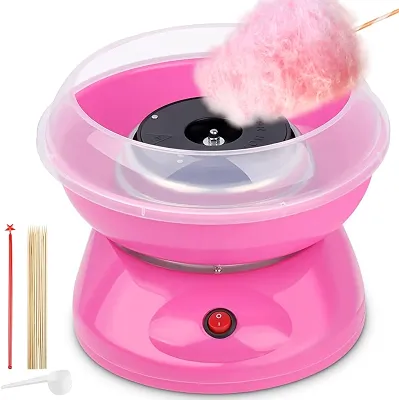 Máquina de Algodão Doce, Mini Máquina de Algodão Doce 220v, Máquina Elétrica de Marshmallow (Rosa), Mini Máquinas Elétricas PortáTeis de Algodão Doce, Máquina de Algodão Doce para Casa