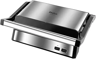 Philco Grill e Sanduicheira 2 em 1 Inox PGR21PI 220V Moderno