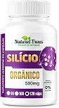 Silício Orgânico 500mg 120 Cápsulas Concentrado Pele Firme e Jovem Cabelos Fortes