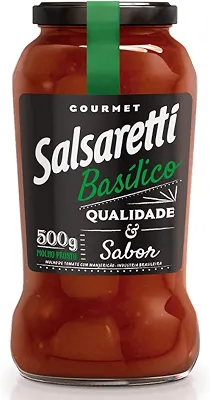 MOLHO DE TOMATE BASILICO SALSARETTI VIDRO 500g