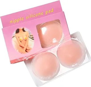 Par Tapa Seio Adesivo Silicone Reutilizável Lavável Invisível Protetor de Mamilo