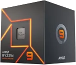 Processador AMD Ryzen 9 7900 Box(AM5/12Cores/24Threads/5.4GHz/76MB Cache/Radeon GraphicsCooler Wraith) C/Video/Cooler