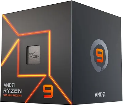 Processador AMD Ryzen 9 7900 Box(AM5/12Cores/24Threads/5.4GHz/76MB Cache/Radeon GraphicsCooler Wraith) C/Video/Cooler