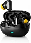 Fone de Ouvido Bluetooth 6.0 TWS Sem Fio Wireless, Driver 13mm com Titânio, Graves Potentes, Controle por Toque, Até 7 Horas de Reprodução, Compatível com iOS e Android, Beesev BSV-505 (Preto)