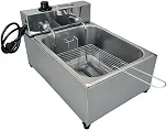 Fritadeira Industrial Elétrica Cuba 7l Inox Profissional 110V