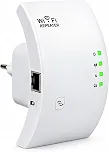 Repetidor de Sinal Wi-Fi Amplo Alcance | 300 Mbps Wireless N | Amplificador de Internet 2.4G e Expansor de Rede Sem Fio, Porta RJ45 e WPS | Modos Repetidor e Ponto de Acesso para Casa, Escritório e TV