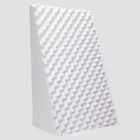 Travesseiro Triangular Anatômico Casca De Ovo Sem Capa Apoio Encosto Costa Leitura Antirefluxo (Branco)