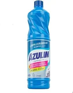 Azulim 1l limpa cerâmicas e rejuntes tira encardido sem agredir