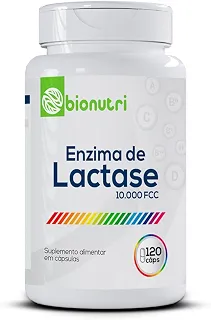 Enzima Lactase Premium 10.000 Fcc 120 Cápsulas Intolerância Lactose Bionutri