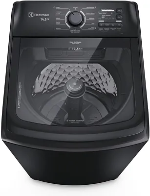 Electrolux Máquina de Lavar Electrolux 14,5kg Preta Efficient Cesto Inox, Jet&Clean e Filtro Fiapos (LEP15) 127V