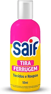 Removedor de Ferrugem para Roupas e Tecidos Saif, 50ml