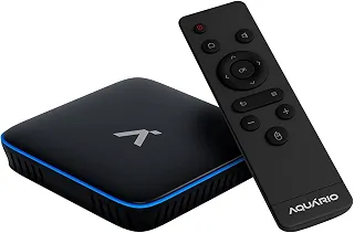 Aquário Smart TV Box Plus 4K Android 10, Aparelho para Transformar TV em Smart, 2GB RAM 16GB, Homologado Anatel, HDMI e AV, Preto (STV-2000 Plus)