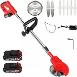 Roçadeira a Bateria, 48V, 2 Baterias e Acessórios Inc. Roçadeira Sem Fio, Roçadeira a Bateria, Ferramenta de Corte e Poda de Árvores e Ramas, Roçadeira Automática
