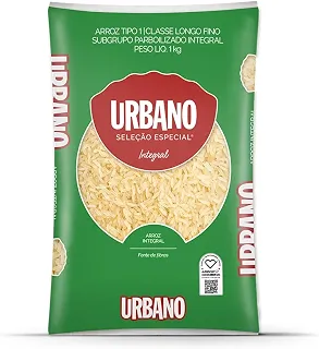 Urbano Arroz Parborizado Integral 1kg | Fonte de Fibras