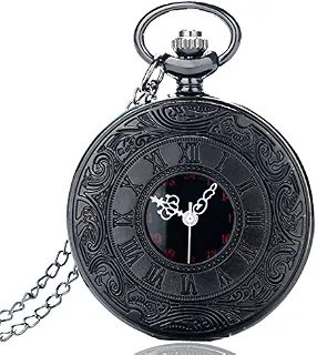 Relógio De Bolso Steampunk Preto Corrente Antigo Original Relíquia Vintage Retro