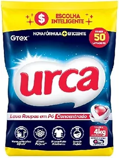 Lava Roupas Pó Urca Concentrado Sache 4kg