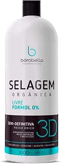 Selagem Borabella Orgânica Sem Formol Bizinn - Alisa e Reduz Volume 1000ml