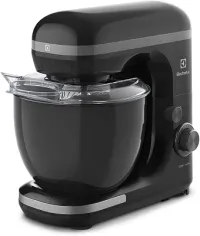 Batedeira planetária Electrolux potente capacidade 5L 750W 12 velocidades função pulsar massa pesada pes antiderrapante EKM30 preto 220v