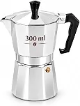 Cafeteira Italiana Moka 6 Xícaras 300ml Alumínio para Café Premium