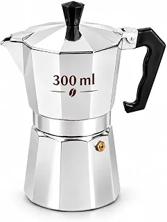 Cafeteira Italiana Moka 6 Xícaras 300ml Alumínio para Café Premium