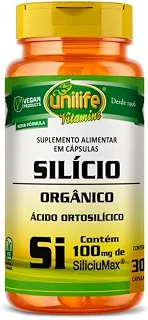 Silício Orgânico Siliciumax Unilife 420mg 30 Cápsulas