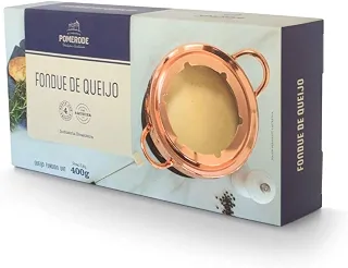 Fondue de Queijo Pomerode, Artesanal, 400g, Mistura de Queijos Parmesão e Prato