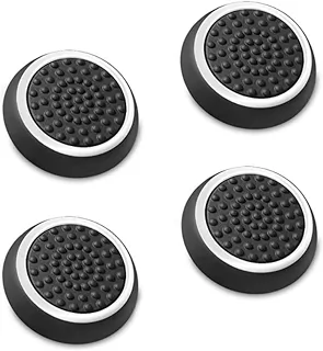 Par (2 Unidades) Grip Protetor Analógico Silicone Controle Joystick Polegar Compatível PS4 PS5 Xbox Nintedo Switch Desempenho (Branco)