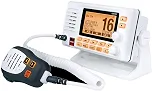 Uniden Rádio VHF marítimo UM725, todos os EUA, Canadá e Internacional. Canais marítimos, potência de transmissão de 1 watt/25 watts, maior tela LCD da classe, canais meteorológicos NOAA com alertas