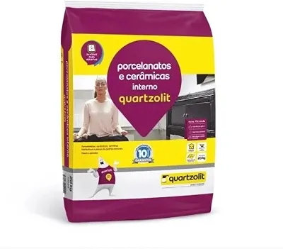 Argamassa Colante para Porcelanato Interno Cinza 20kg