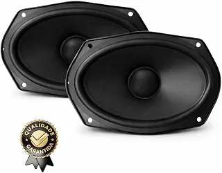 Par Alto-Falante 6x9 Orion Full Range Preto 140W RMS 4 Ohms | Som Automotivo Potente, Graves Fortes e Instalação Fácil