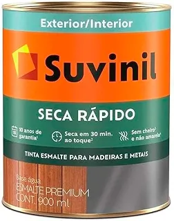 Esmalte Acetinado Suvinil Base Agua Seca Rápido Branco Neve 900Ml