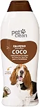 Pet Clean Shampoo 2 em 1 com Extrato de Coco para Cães e Gatos, 700 ml