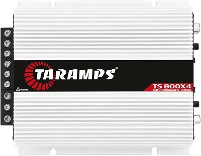 Modulo Taramps Ts800x4 800w 2 Ohms Rca Ts 800x4 4 Canais 200w Amplificador 800rms Ts800 4 Canal Força 800w Ts800x4 Potencia Taramps Som Para Carro Moto Caminhonete Automotivo