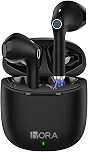 Fone de Ouvido Sem Fio 1Hora Aut201n Preto Bluetooth 5.3 Design Intra-Auricular Controle de Toque Estojo de Carregamento Compatível com Dispositivos Bluetooth