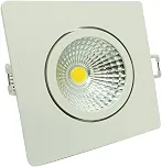Spot LED Quadrado Foxlux – Luz Amarela (3000K) – 5W – Bivolt (100V-240V) – Ideal para decoração