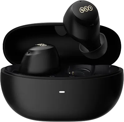 QCY HT07 ArcBuds ANC Fone De Ouvido Bluetooth, Fone Sem Fio Com 40dB Cancelamento De Ruído Ativo, 6 Microfones, 32 Horas De Reprodução - Preto