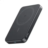 Anker MagGo Power Bank, Bateria Magnética Ultra Fina de 10.000mAh, Certificação Qi2, Portátil, Carregador MagSafe Compatível de 15W Ultra Rápido, Compatível com iPhone 17/16/15, Samsung,Xiaomi e Mais