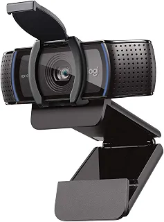 Webcam Full HD Logitech C920s 1080p/30fps com Microfone Embutido e Tampa de Privacidade para Zoom/Teams/Meet ou Até Criação de Conteúdo - Preto