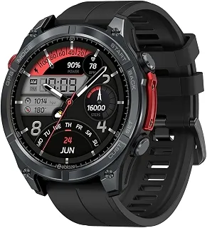 Zeblaze Stratos 4 Smartwatch Relogio Inteligente Masculino Relógio Inteligente, GPS 170+Esportivo, 5ATM a Prova d'Agua, Chamadas Bluetooth,Android Smart Watch for Android IOS