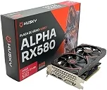 Placa De Vídeo Husky Alpha RX 580, AMD, 8GB, GDDR5, 256-Bit, HDMI, DVI, DisplayPort - HVG580