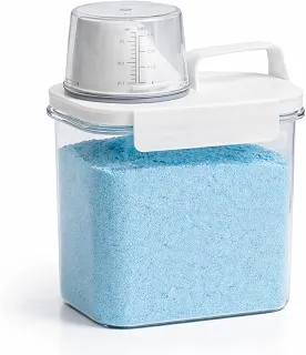 Pote Hermético Transparente com Copo Dosador 1,1 Litros