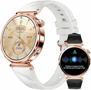 Smartwatch feminino Relógio inteligente de 1.32' AMOLED com IA Chatgpt
