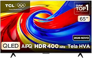 Smart TV TCL 65 Polegadas QLED 4K P7L WiFi Bluetooth Google TV HDR10+ 120 Hz VRR AIPQ 65P7L