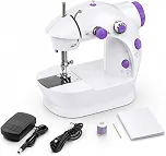Mini Máquina de Costura Bivolt 110/220V com Pedal LED e 2 Velocidades