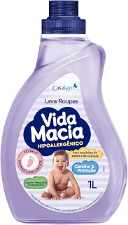 Casa Km Lava Roupas Líquido Vida Macia 1L
