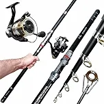 KIT DE PESCA PRAIA PROFISSIONAL ALTO MAR MOLINETE 7000 14 ROLAMENTOS VARA 3.0M - 10-35LB - EM CARBONO, MAR, COSTEIRA, COSTAO LITORAL, PESQUEIRO, PEIXES GRANDES, ALTO PADRAO, REFORCADO,