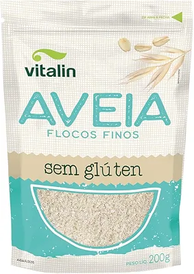 Vitalin Aveia Flocos Finos Integral Sem Glúten 200G