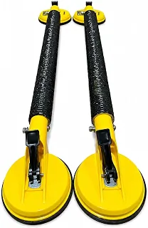 Rack de Teto Bagageiro Universal com 4 Ventosas, Amarelo